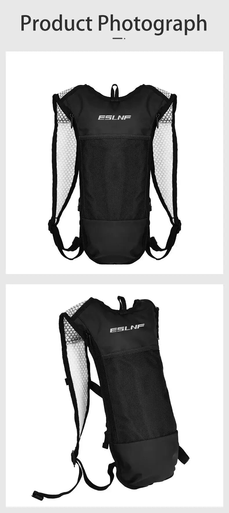 Hydration Backpack for Running, Cycling & Hiking - Lightweight Water Pack