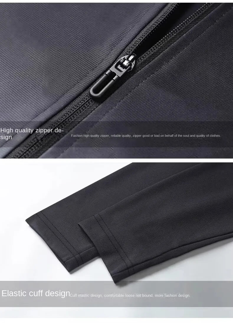 Men's Quick-Dry Running Jacket with Fleece Lining
