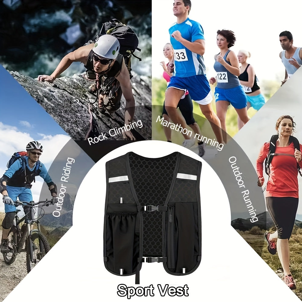 Women's Lightweight Running Vest Backpack - Multi-Pocket Hydration Pack
