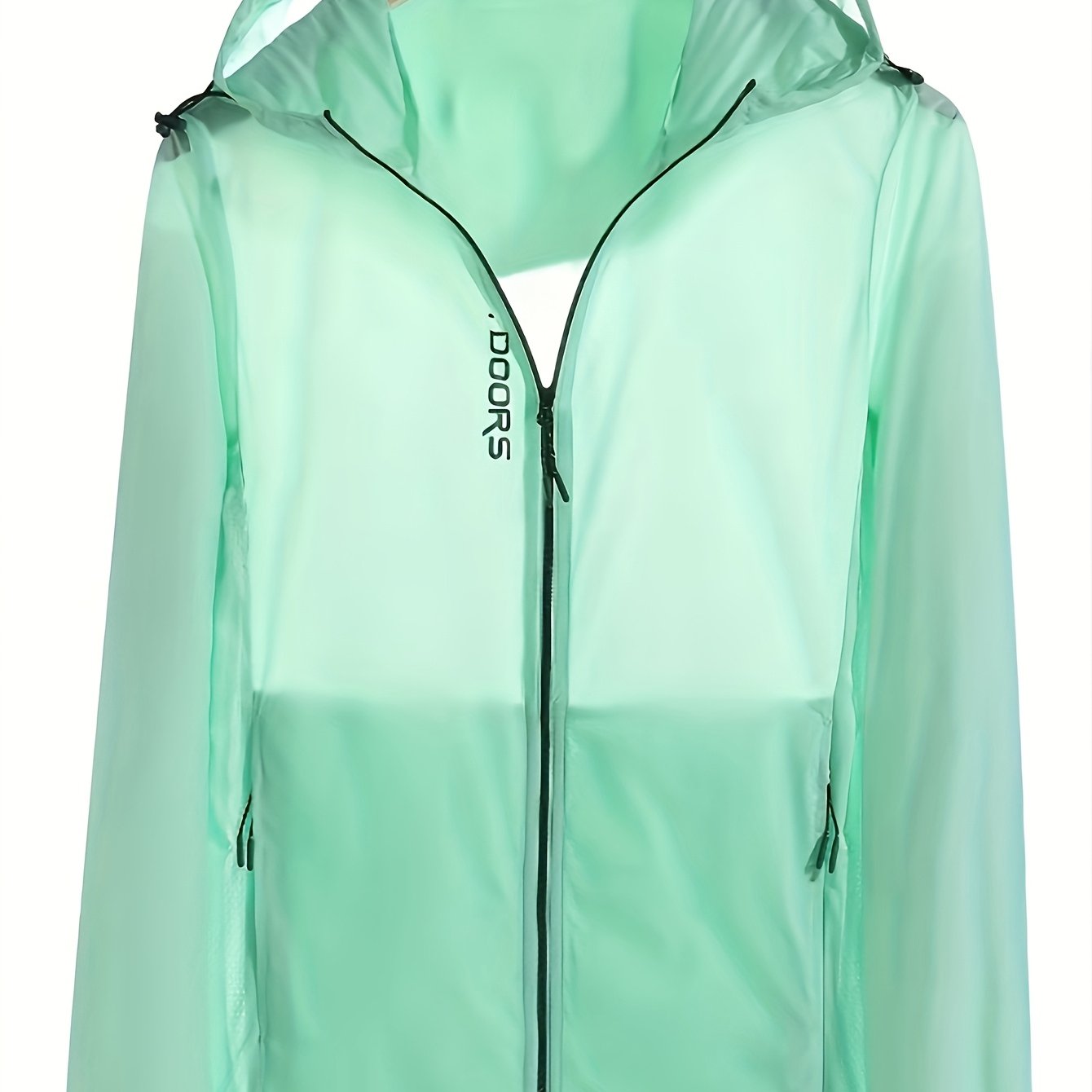 Women's Breathable Running Hoodie - Outdoor Sports Jacket with Drawstring