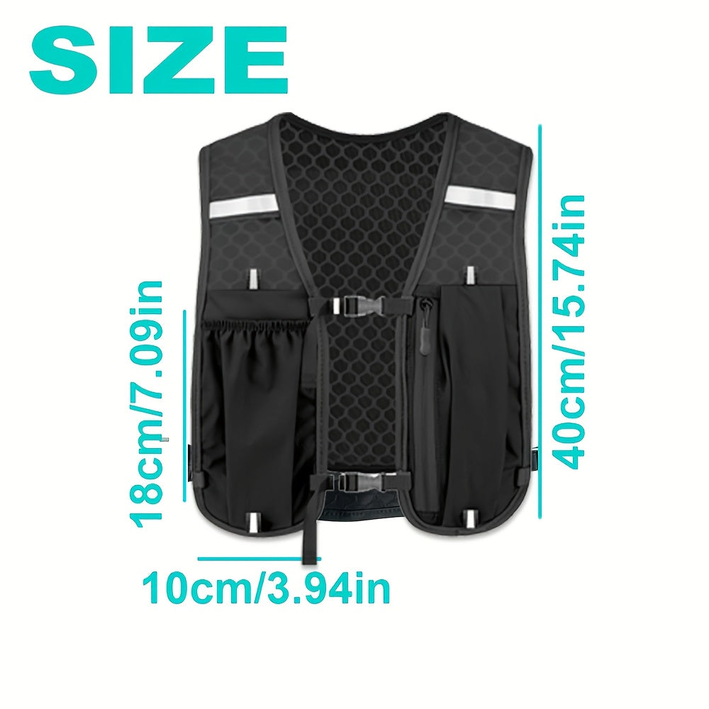 Women's Lightweight Running Vest Backpack - Multi-Pocket Hydration Pack
