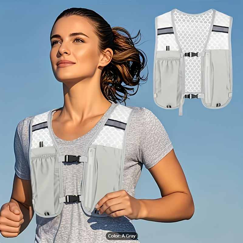 Women's Lightweight Running Vest Backpack - Multi-Pocket Hydration Pack
