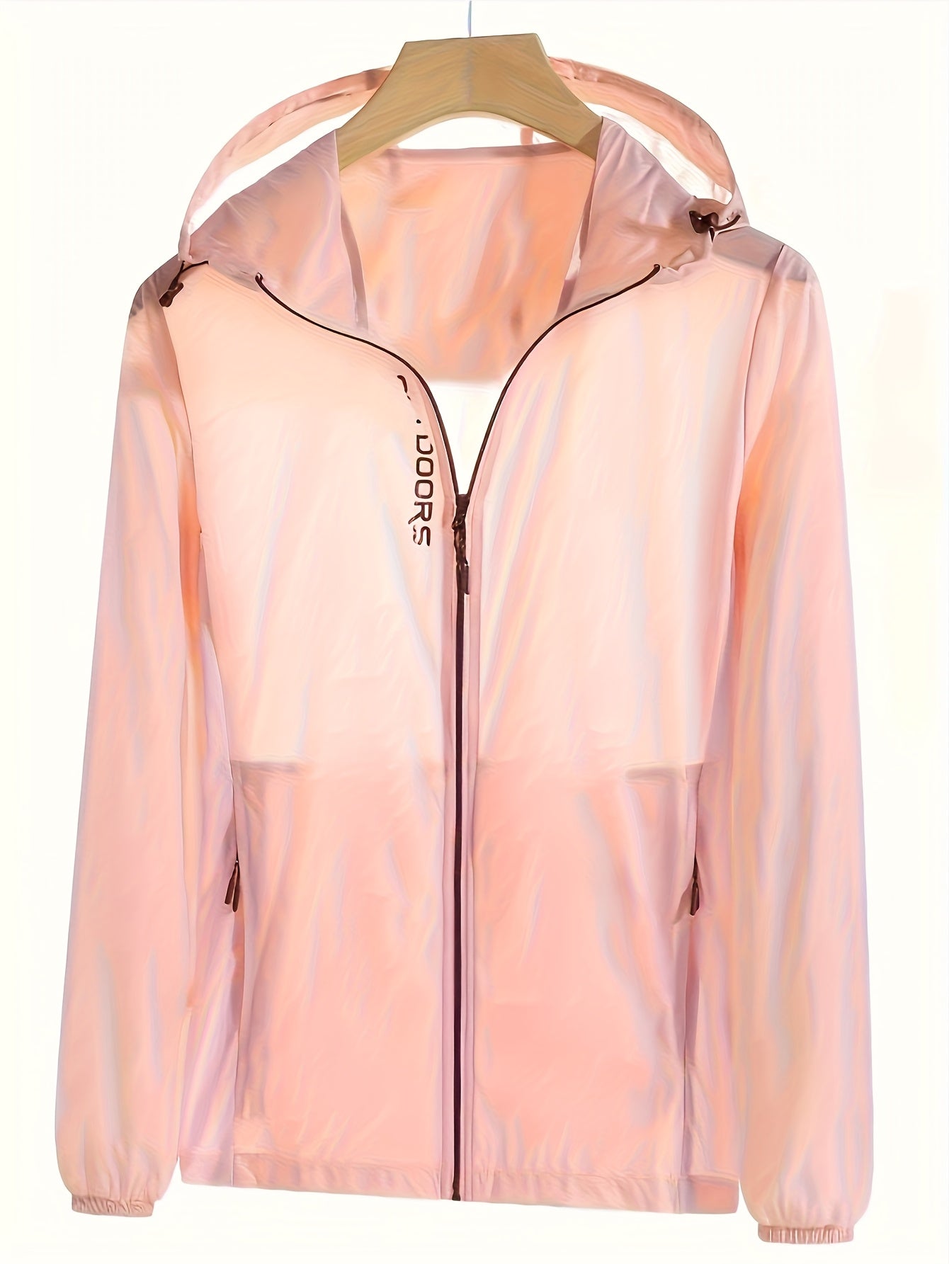 Women's Breathable Running Hoodie - Outdoor Sports Jacket with Drawstring