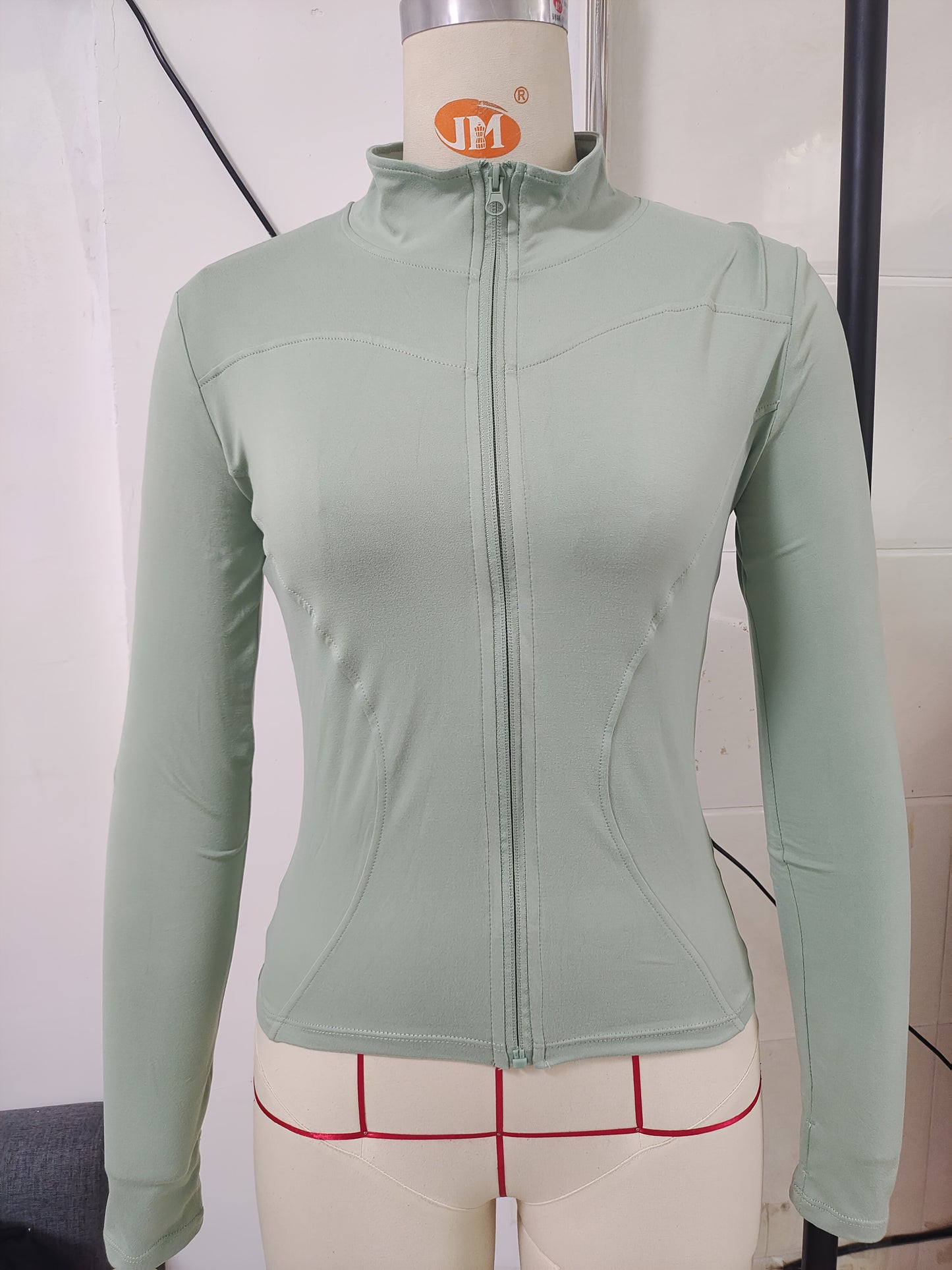 Women's Quick-Dry Running Jacket - Breathable Zip-Up Sports Top with Pockets