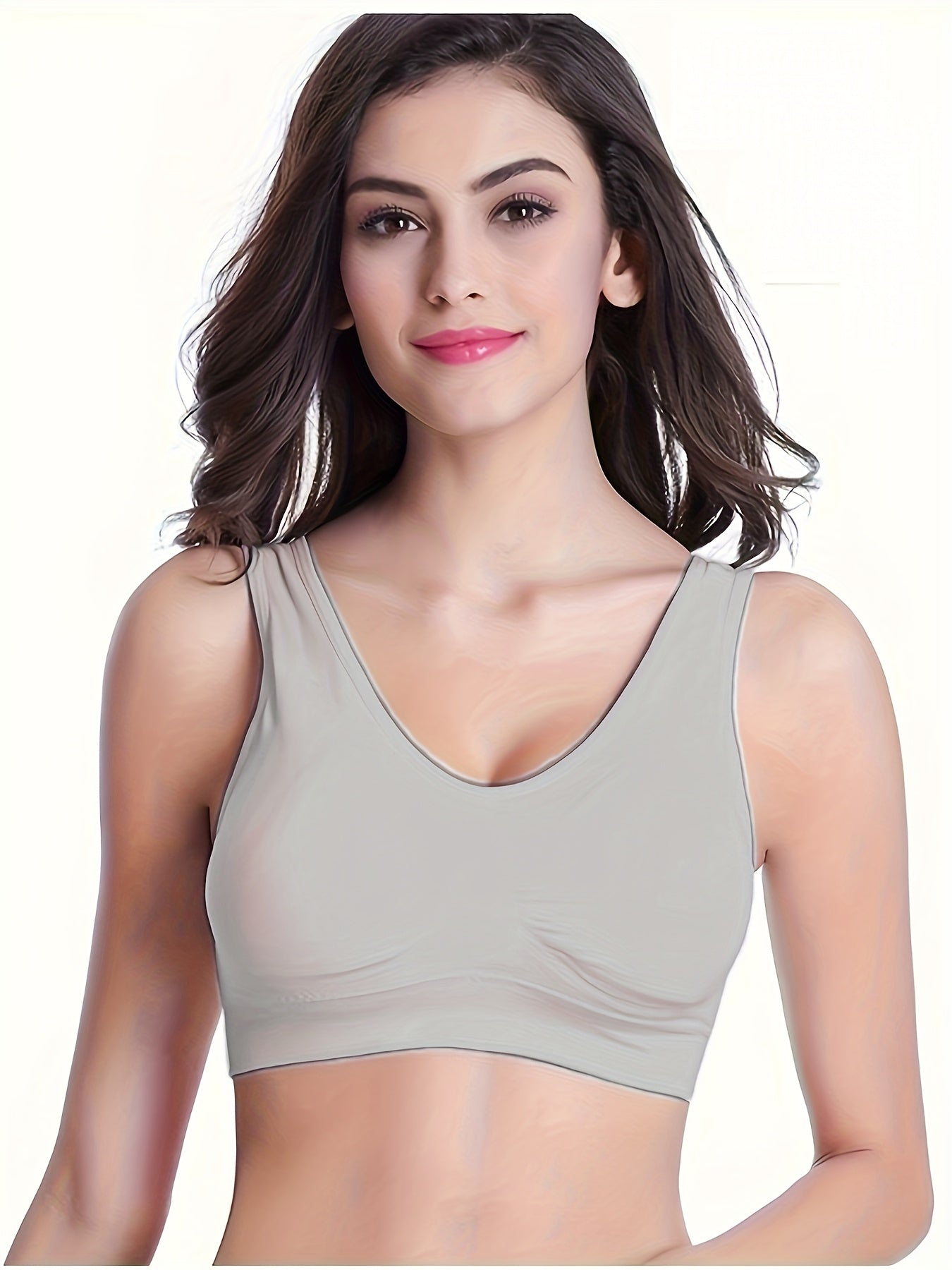 Women's Wireless Sports Bras 3-Pack - Breathable High Elasticity Bra Set