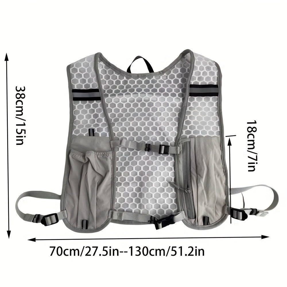 Women's Lightweight Running Vest Backpack - Multi-Pocket Hydration Pack
