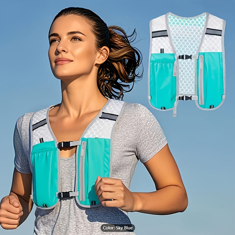 Women's Lightweight Running Vest Backpack - Multi-Pocket Hydration Pack