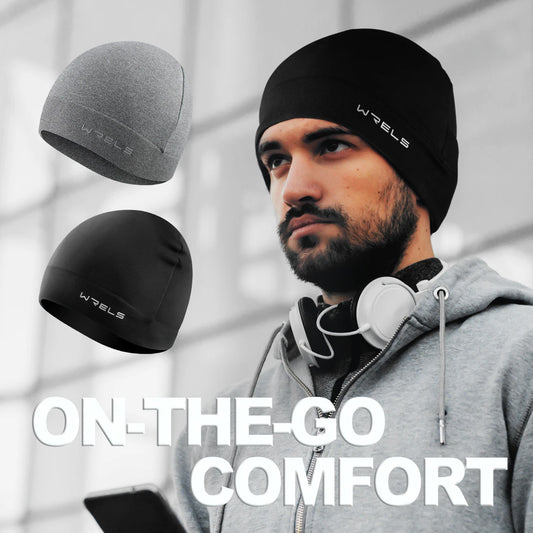 Soft elastic windproof running beanie for men and women in winter"