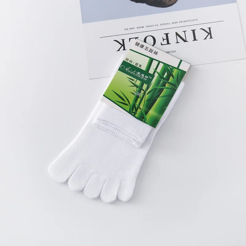 Men's Five Finger Toe Socks – Breathable Cotton Running Socks