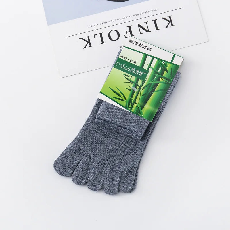 Men's Five Finger Toe Socks – Breathable Cotton Running Socks