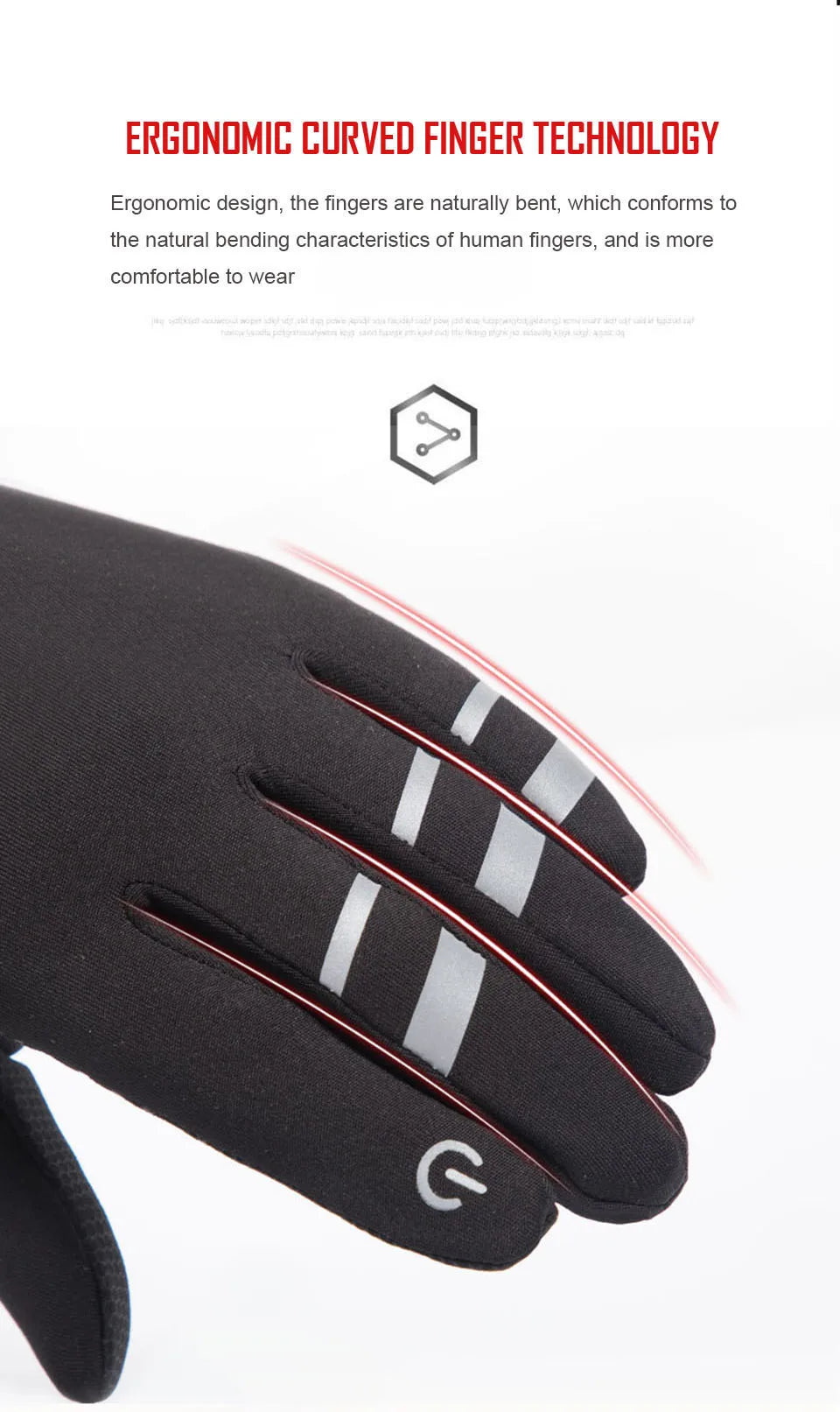 Full Finger Running Gloves - Anti-Slip Breathable Sports Gloves