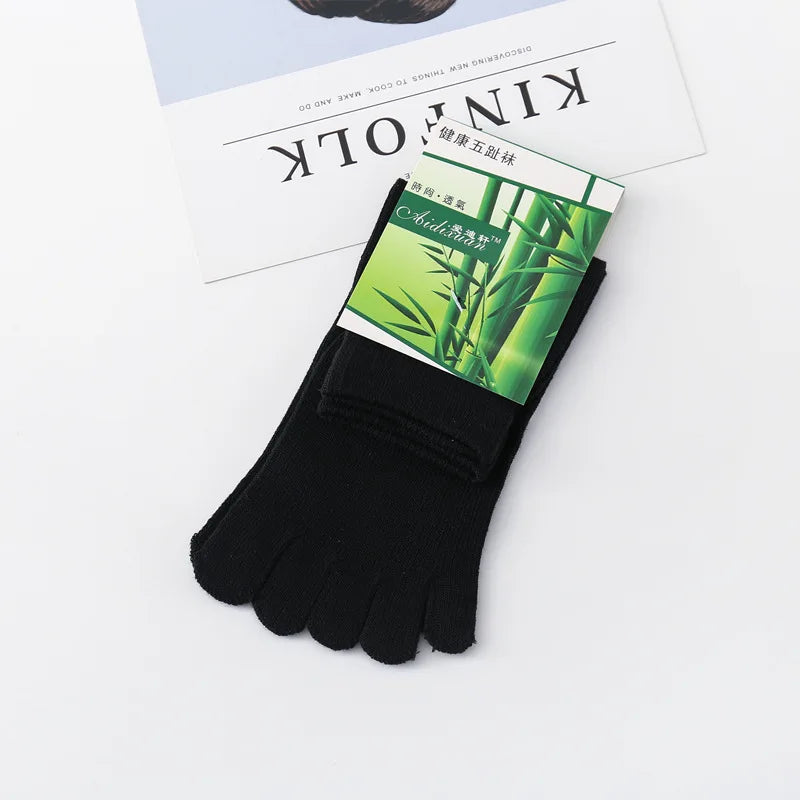 Men's Five Finger Toe Socks – Breathable Cotton Running Socks