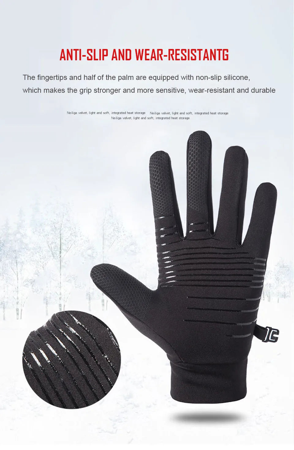 Full Finger Running Gloves - Anti-Slip Breathable Sports Gloves