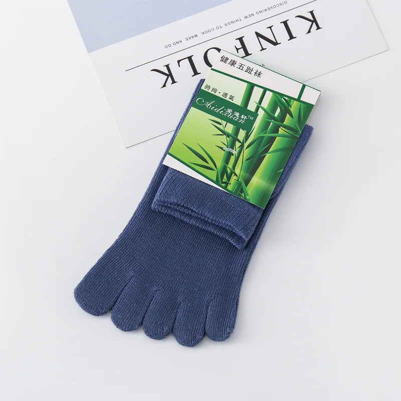 Men's Five Finger Toe Socks – Breathable Cotton Running Socks