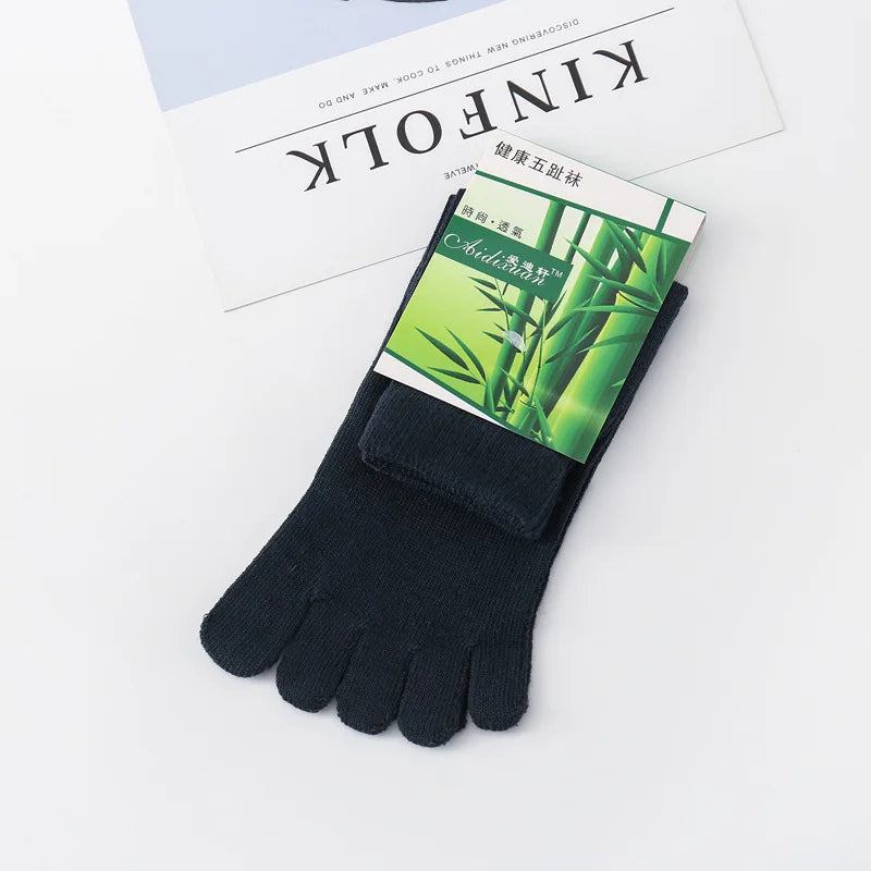 Men's Five Finger Toe Socks – Breathable Cotton Running Socks