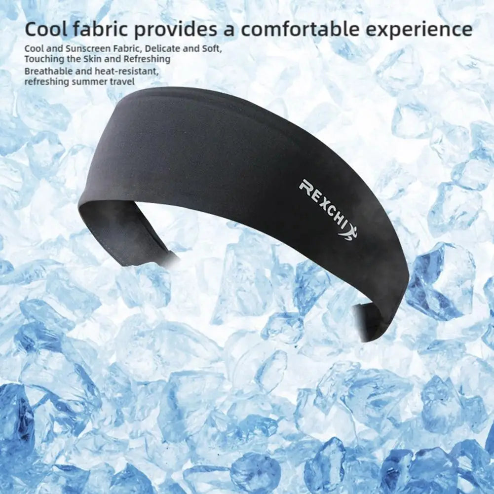 Moisture-Wicking Running Headband - Non-Slip Elastic Sweatband