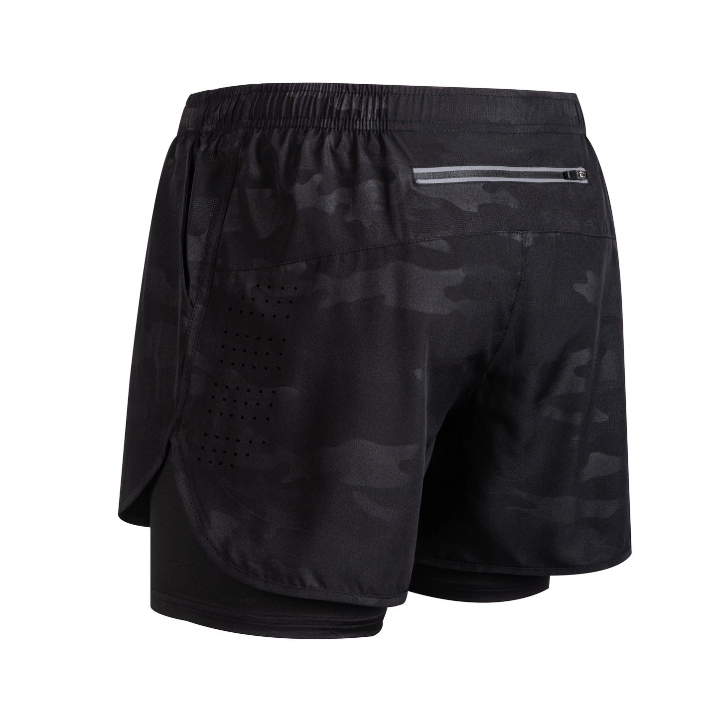 Men's 2-in-1 Running Shorts - Quick Dry Double Layer Bodybuilding Shorts
