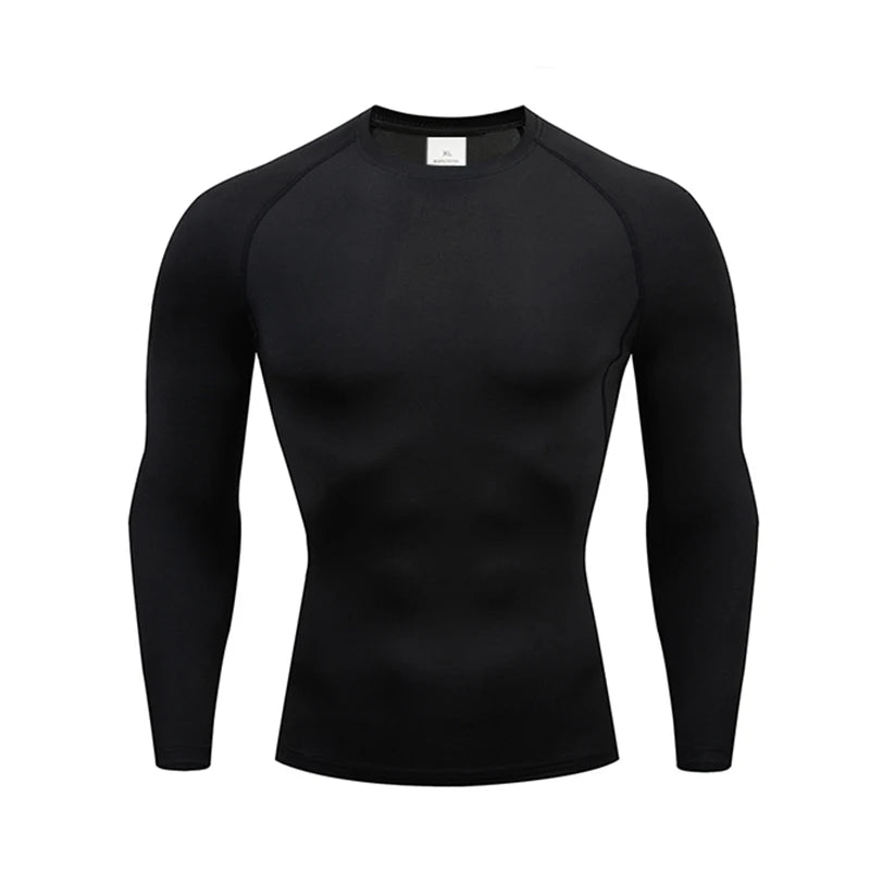 Men's Compression Base Layer Long Sleeve Running Top