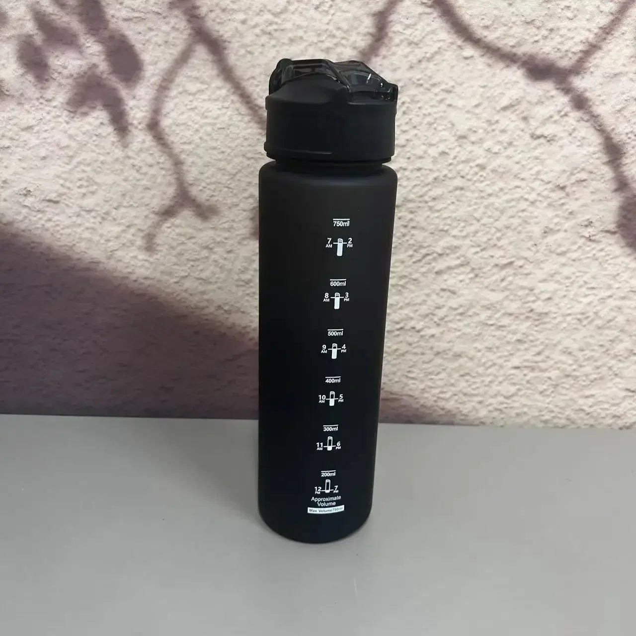 750ml Sports Water Bottle with Straw & Carrying Cord