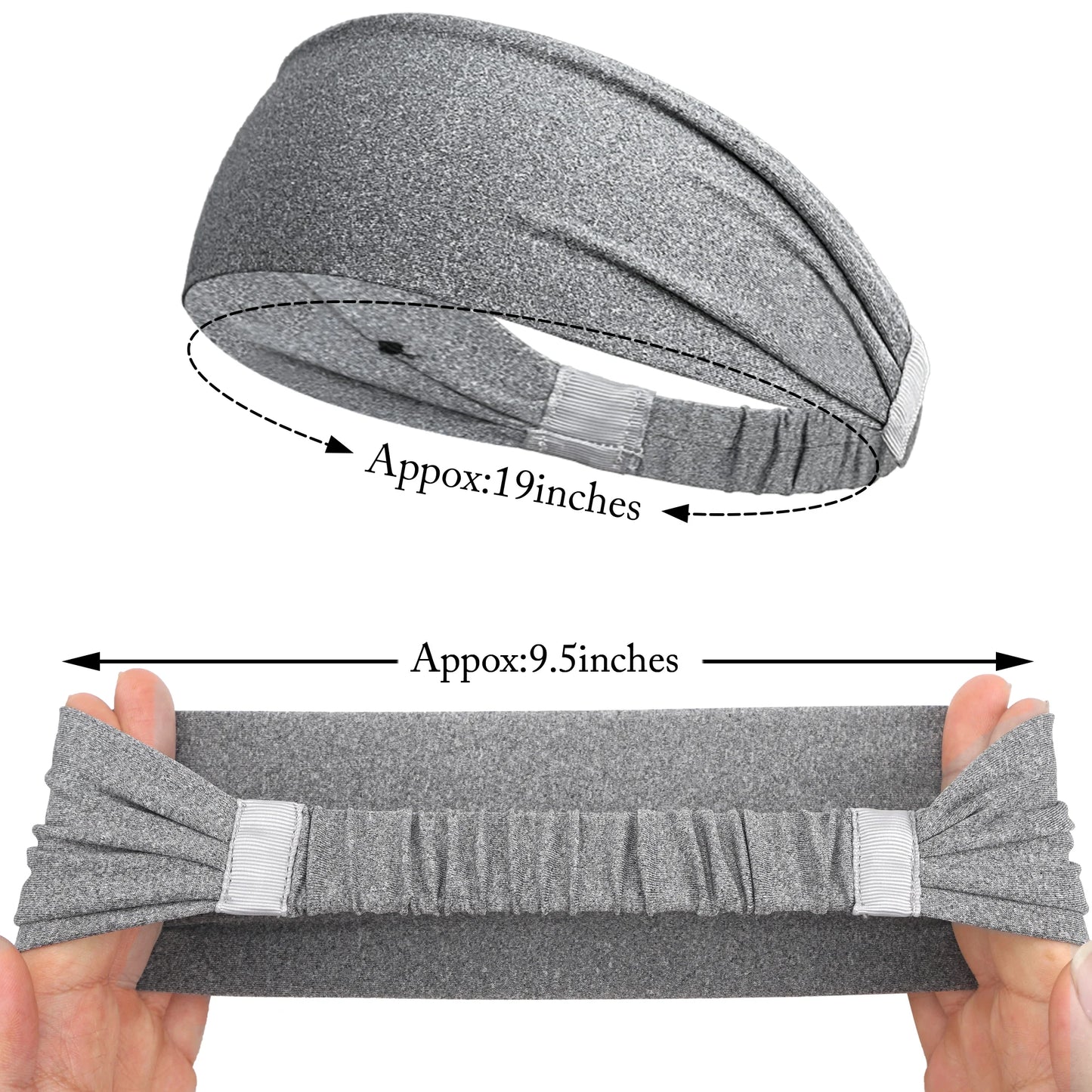 Elastic Running Headband - Soft Sweatband for Gym & Fitness