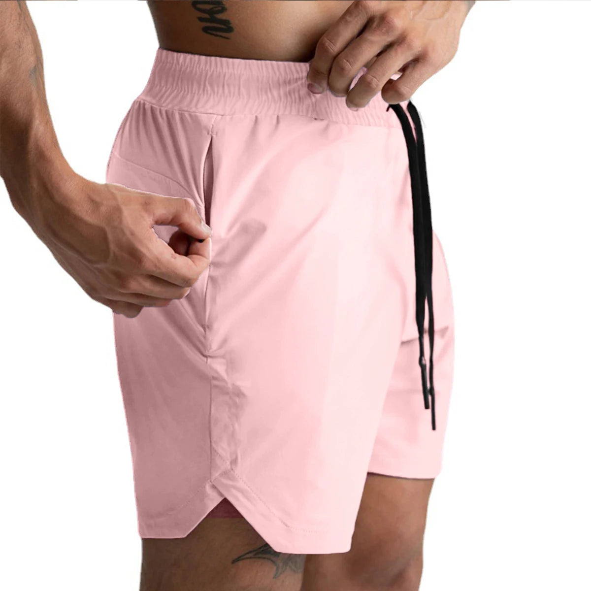 Men's Quick-Dry Running Shorts - Lightweight Woven Sports Shorts