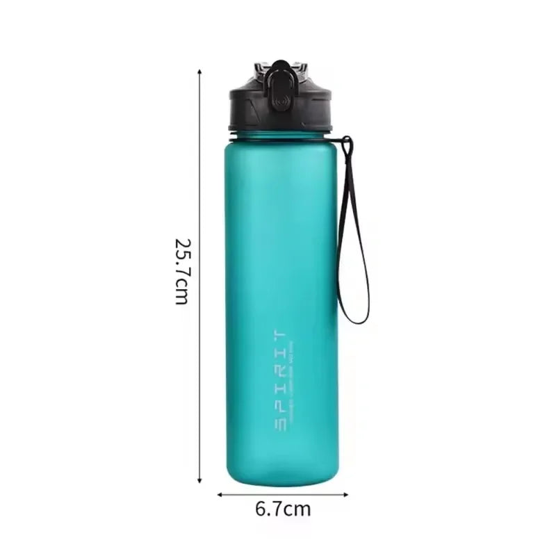 750ml Sports Water Bottle with Straw & Carrying Cord