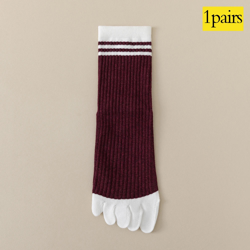 Women's Five Finger Toe Socks – Cotton Blend Running & Casual Socks