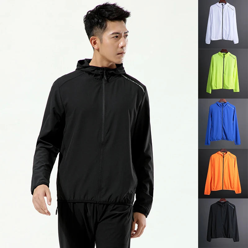 Men's Lightweight Running Jacket with Zip