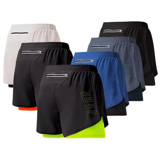 Men's Double Layer Quick-Dry Shorts