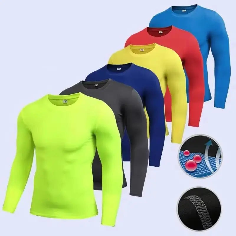 Men's Compression Base Layer Long Sleeve Running Top