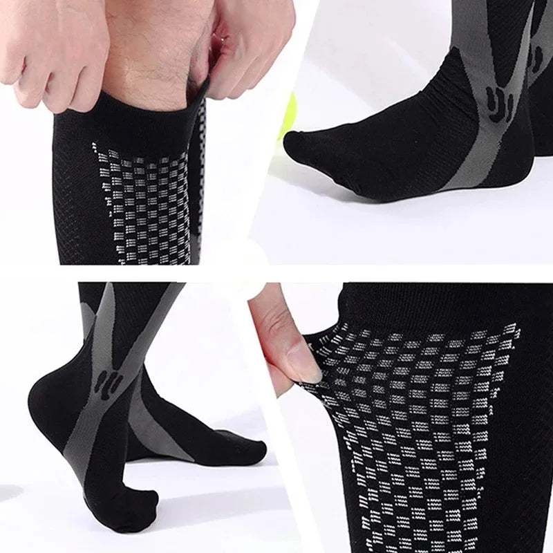 Compression Running Socks - 20-30 mmHg Anti-Fatigue Sports Socks