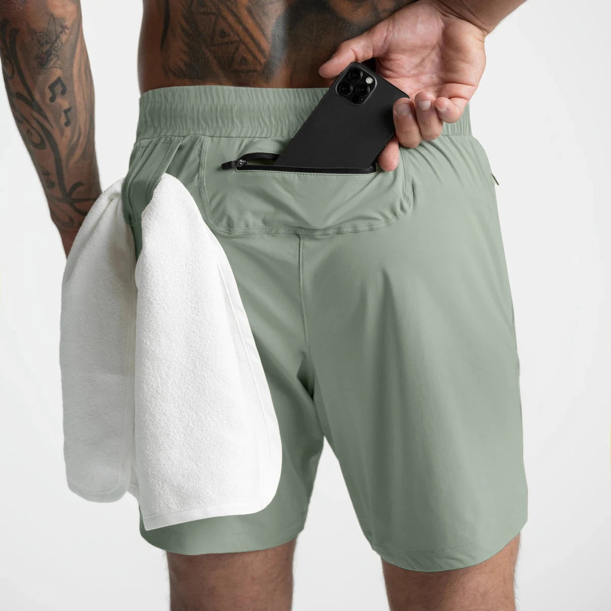 Men's Quick-Dry Running Shorts - Lightweight Woven Sports Shorts
