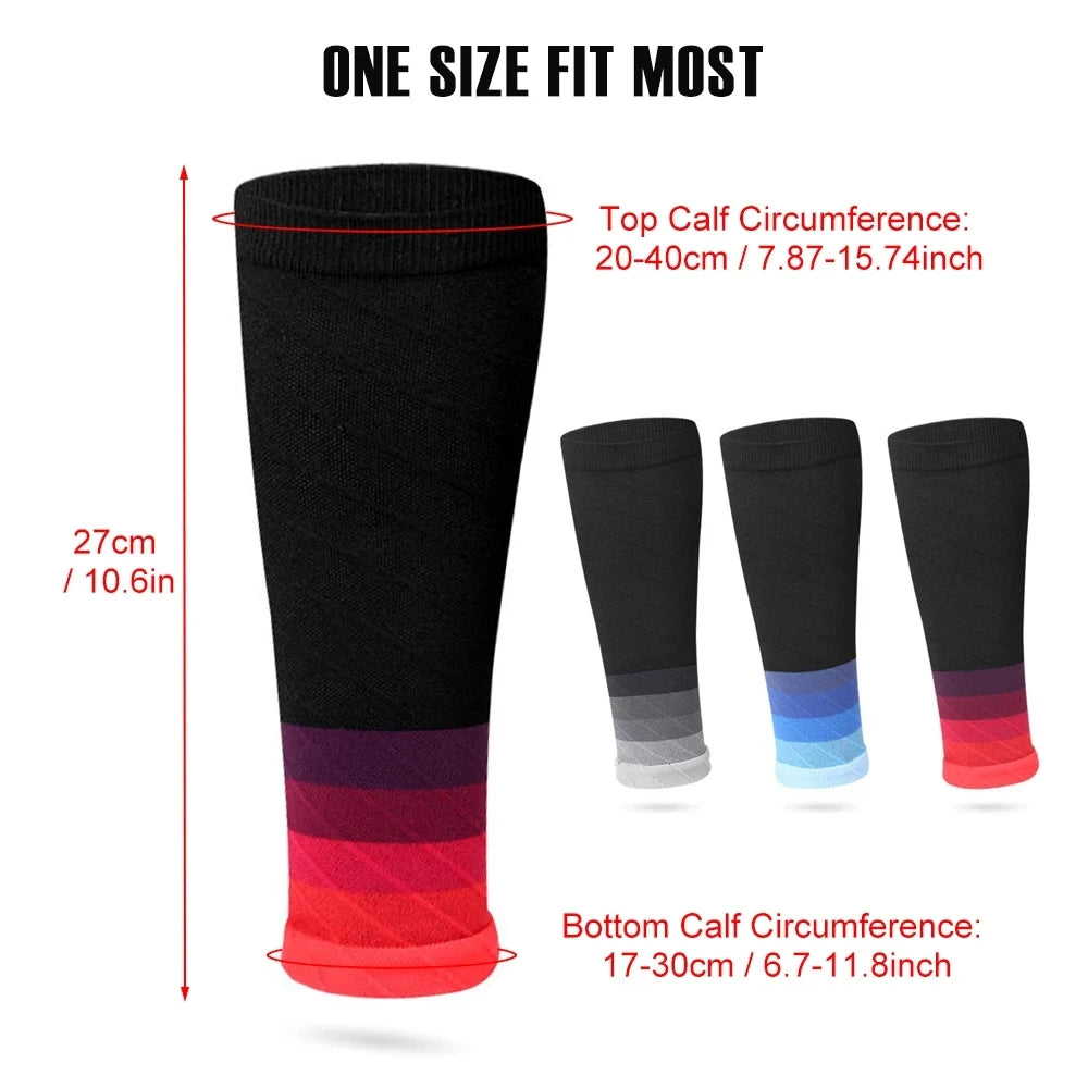 Calf Compression Sleeves - 20-30mmHg Footless Support for Running & Sports