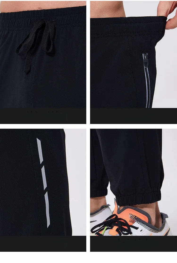 Men's Quick-Dry Breathable Sportswear Set – Hooded 2-Piece with Pockets