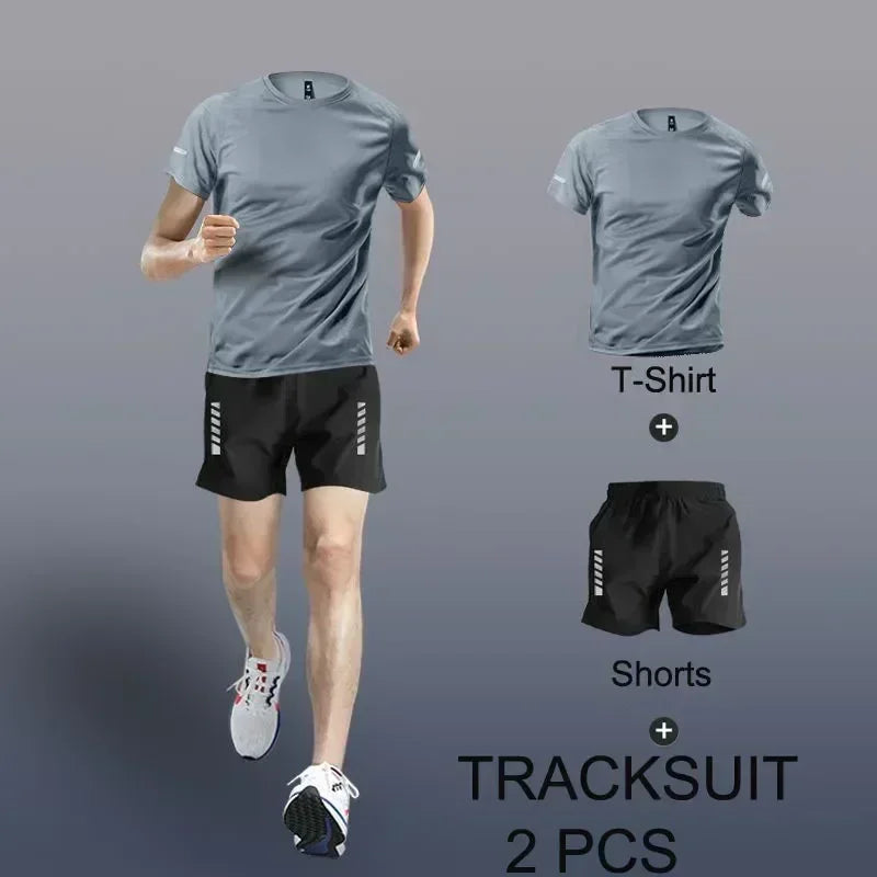 Men's Quick-Dry Running Tracksuit Set – 2 to 4 Piece Jogger Suit