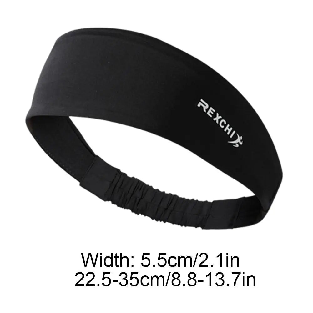 Moisture-Wicking Running Headband - Non-Slip Elastic Sweatband