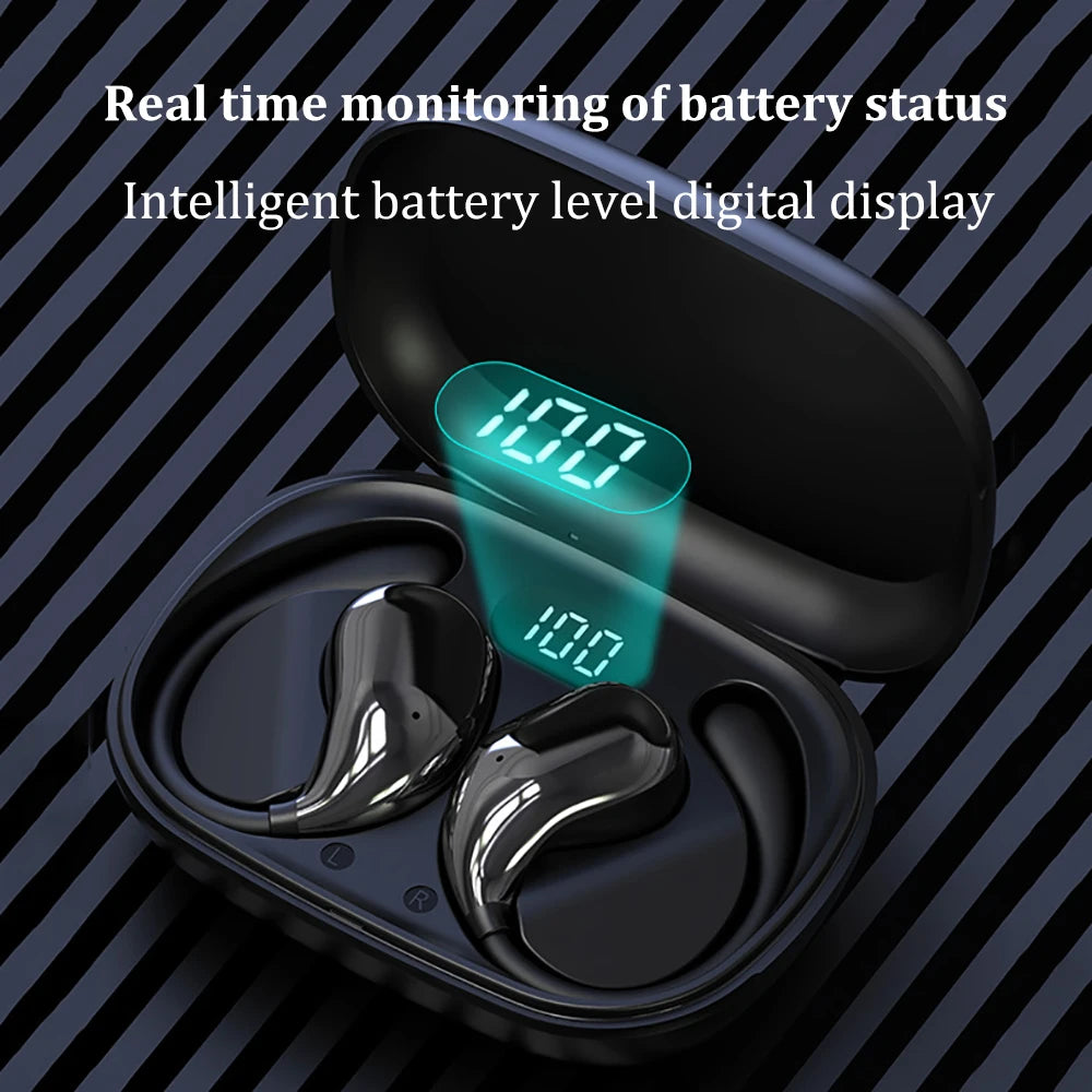 Bluetooth 5.4 Ear Hook Earbuds – Waterproof, HiFi & Touch Control