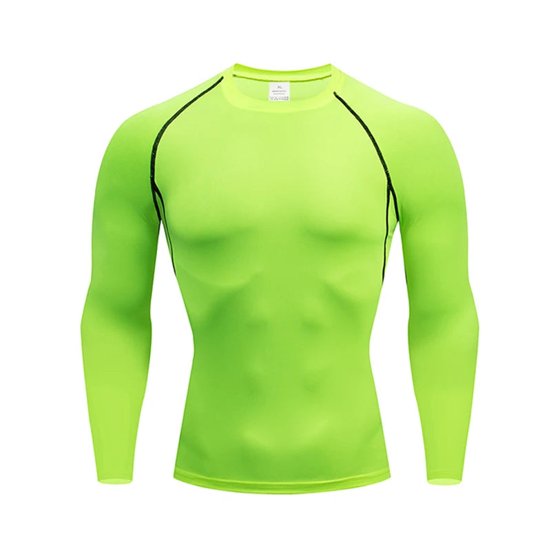 Men's Compression Base Layer Long Sleeve Running Top