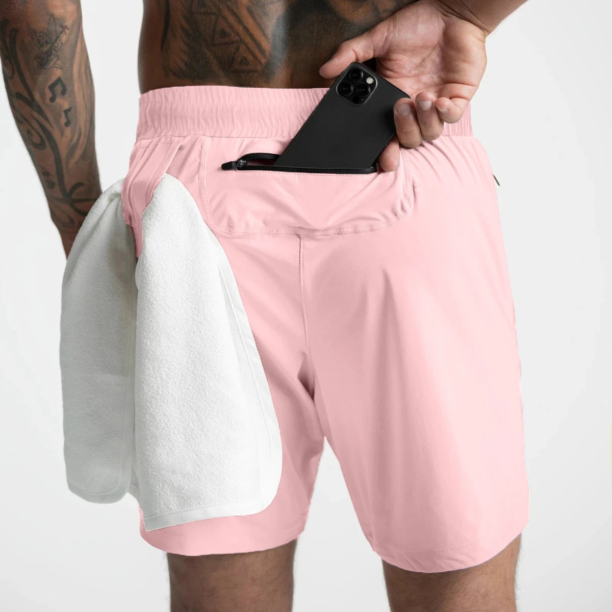 Men's Quick-Dry Running Shorts - Lightweight Woven Sports Shorts