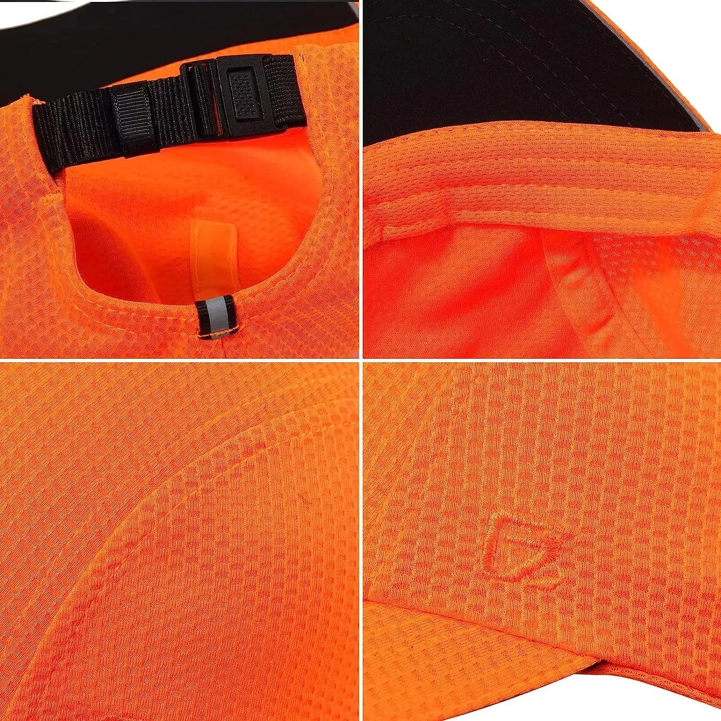 Women's Lightweight Running Hat - Breathable Mesh Cap with Reflective Trim