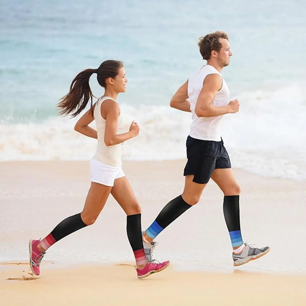 Calf Compression Sleeves - 20-30mmHg Footless Support for Running & Sports