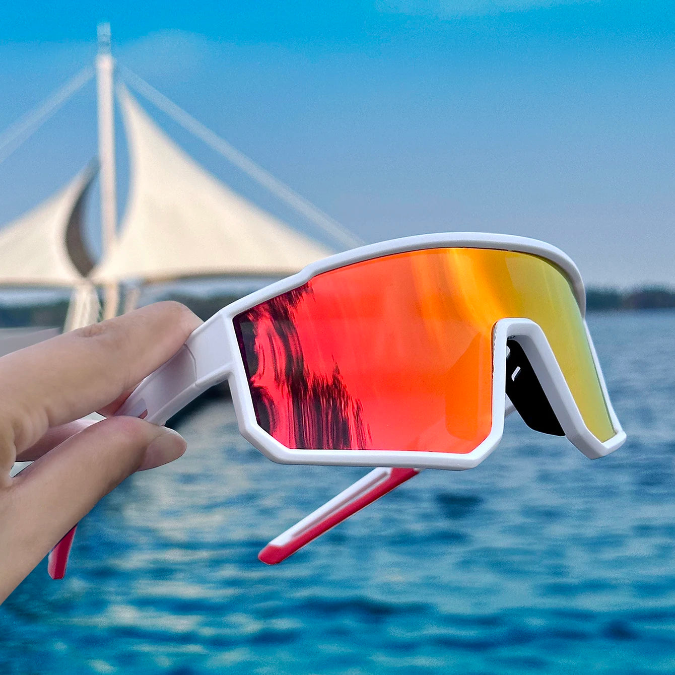 Windproof Running Sunglasses – UV Protection for Outdoor Sport