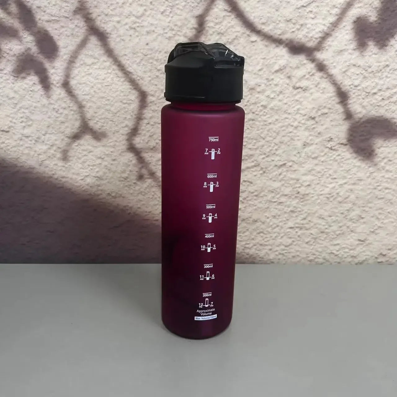750ml Sports Water Bottle with Straw & Carrying Cord