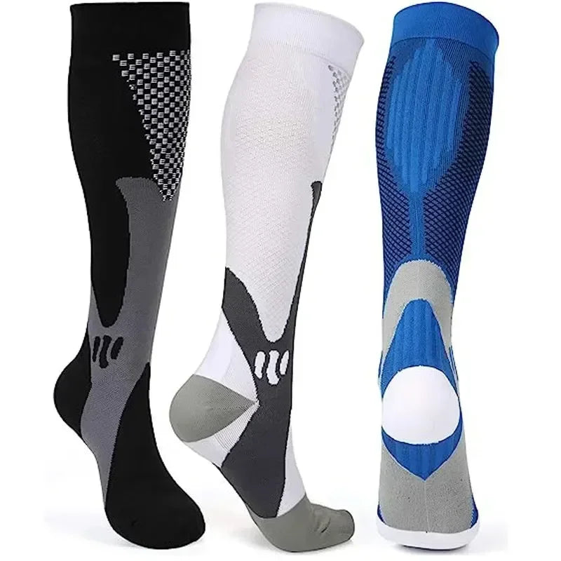 Medical Compression Socks - Athletic Support for Running, Travel & Cycling