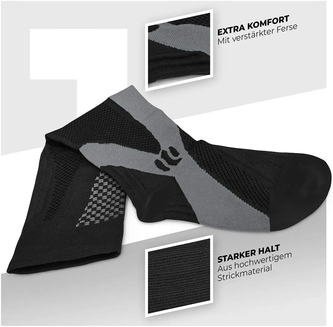 Compression Running Socks - 20-30 mmHg Anti-Fatigue Sports Socks