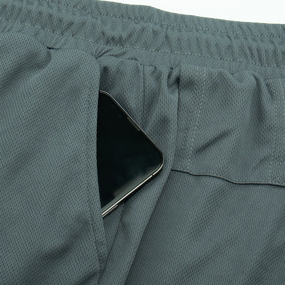 Men's 2-in-1 Compression Running Shorts - Quick Dry Double Layer Fitness Shorts