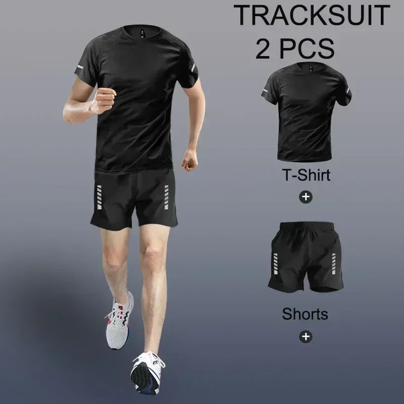 Men's Quick-Dry Running Tracksuit Set – 2 to 4 Piece Jogger Suit