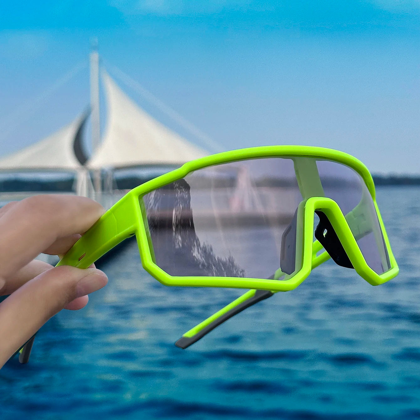 Windproof Running Sunglasses – UV Protection for Outdoor Sport