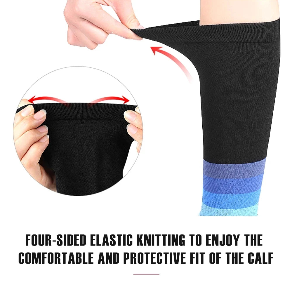 Calf Compression Sleeves - 20-30mmHg Footless Support for Running & Sports