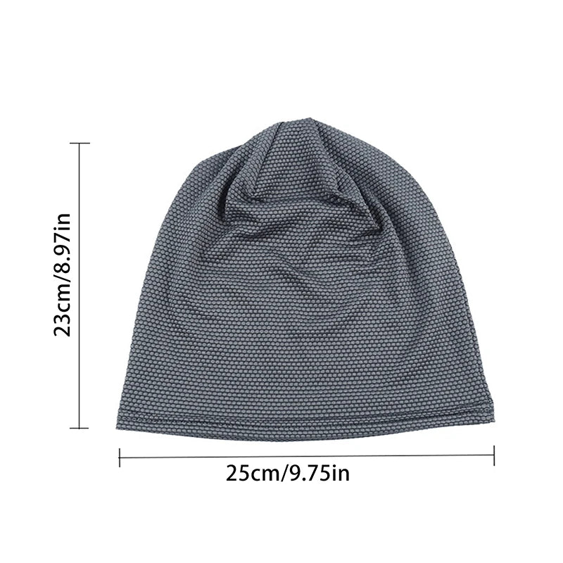 Men's Summer Running Hat - Quick-Dry Mesh Beanie